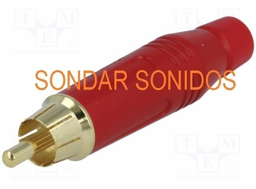 Ficha Rca Macho Rojo Amphenol Acpr Red Switchcraft Neutrik