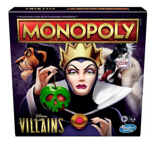 Monopoly Disney Villains Juego De Mesa (ingles) Hasbro