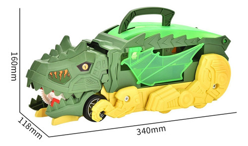 Juguete Transportador De Dinosaurios Verde Profundo