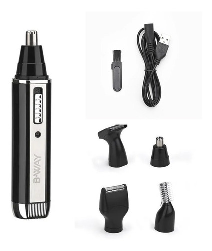 Combo Maquina Cortar Pelo Bway + Trimmer Patillera 5 En 1