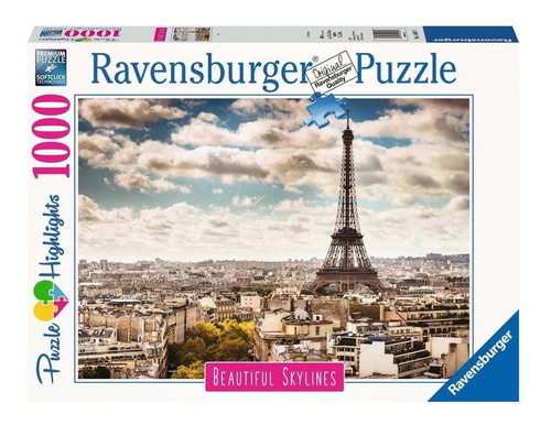 Rompecabezas 1000 Piezas Paris Torre Eiffel Ravensburger