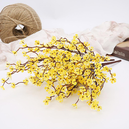 De Artificial Decoración De Maceta Colgante Amarillo