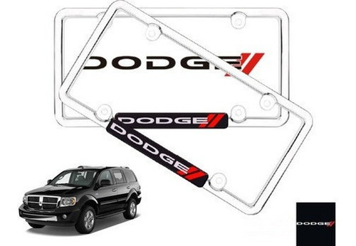Par Porta Placas Dodge Durango 4.7 2010 Original