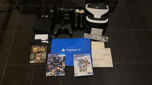 Playstation Vr + Juego Astro Bot + Juego Moss + Gt Vr (Usado)