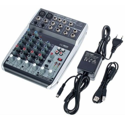 Imagen 5 de 5 de Mezclador Mixer Behringer Xenyx Q802usb C/ Interfaz + Compre
