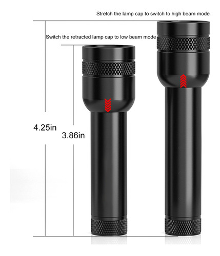 Mini Bright Flashlight Usb Rechargeable, Focus Flashlight