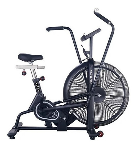 Bicicleta fija Rvt Sports Air Bike RVT Fitness airbike color negro y gris