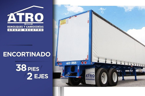 Imagen 1 de 14 de Atro Remolques Plataforma Encortinada 38 Pies (2) Ejes 2022