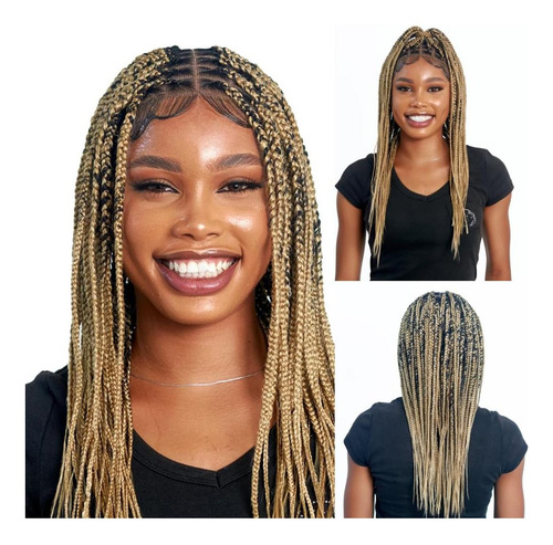Wow Braids Box Braid Wig Perucas Trançadas Sem Nó Para Com &