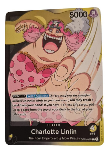 Cartas One Piece Tcg Originales Luffy R+15 Big Mom  Cartas