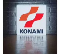 Comprar Cartel Cuadro Luminoso Konami Logo Cartel Led Videojuegos