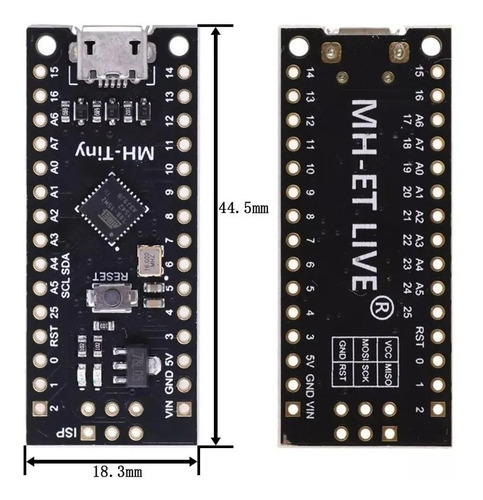 Placa Desarrollo Attiny88 16mhz 5v Arduino Raspberry