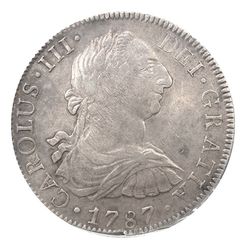 Moneda Colonial 8 Reales F M 1787 Carlos Ill