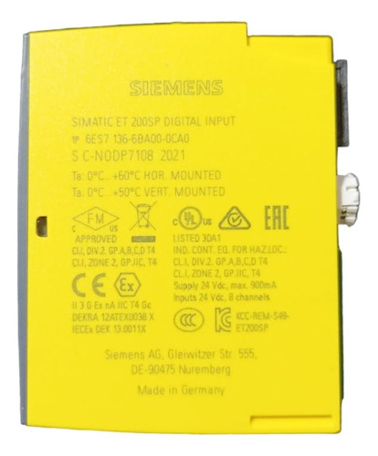 6es7136-6ba00-0ca0 Siemens Simatic Dp, Módulo Electrónico.