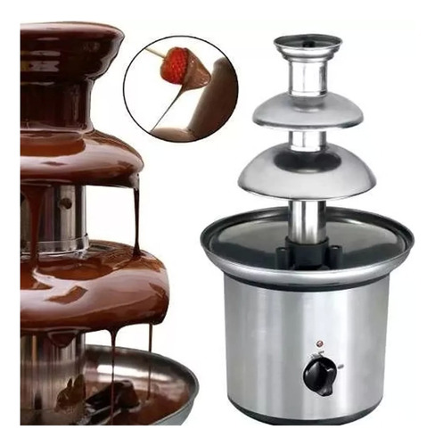 Cascada Chocolate Metalica 3 Pisos Fuente Fondue Grande