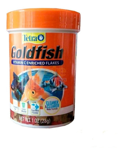 Alimento Tetra Fin Goldfish 28g Escamas Agua Fría Carassius
