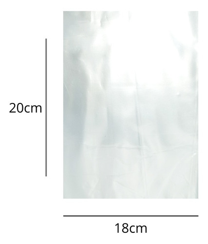 Saco Plástico Descartável Pe Embalagem Reforçada 1kg Full Tamanho 18x20