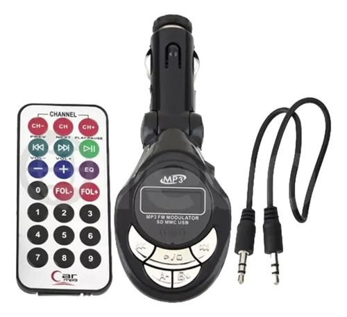 Transmisor Inalambrico Para Auto Con Control Fm Mp3 Usb Sd