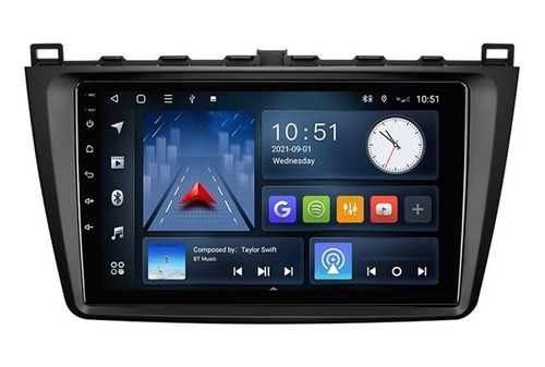 Estéreo Mazda 6 2009-2013 Android Bluetooth Carplay 4+64g