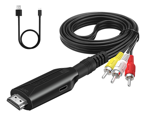 Adaptador De Vídeo Wiistar Rca Av To, Adaptador Convertidor