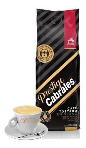 Café En Grano Tostado Premiun Cabrales Prestige Expreso 1 Kg