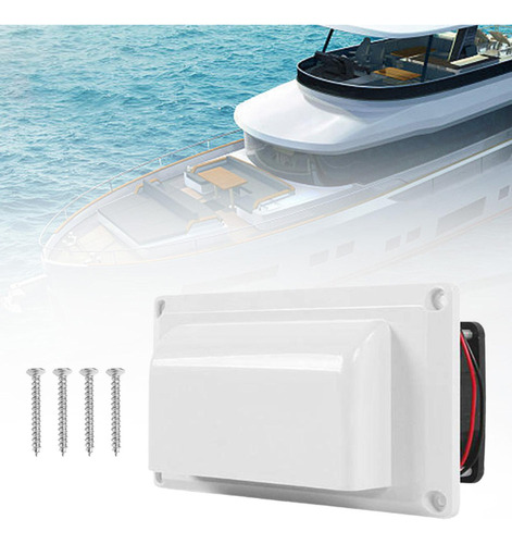 Li Ventilador Lateral For Autocaravana, 12 V, Color Blanco