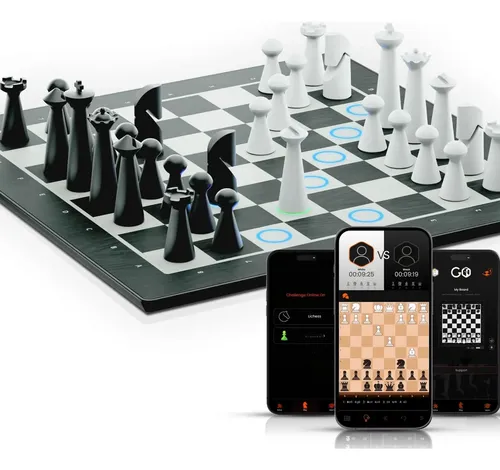 GoChess Mini - Juego de mesa electrónico de ajedrez AI, juego de ajedrez iluminado para adultos y niños para todos los niveles de habilidad con aplicación de juego en línea, perfecto como GoChess Mini - Juego de mesa electrónico de ajedrez AI, juego de ajedrez iluminado para adultos y niños para todos los niveles de habilidad con aplicación de juego en línea, perfecto como