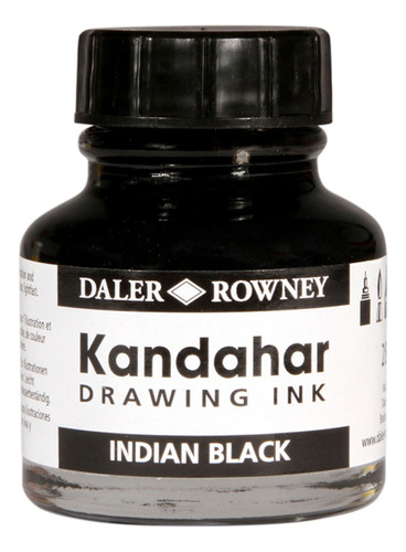 Tinta China Artística Kandahar Indian Black 28ml