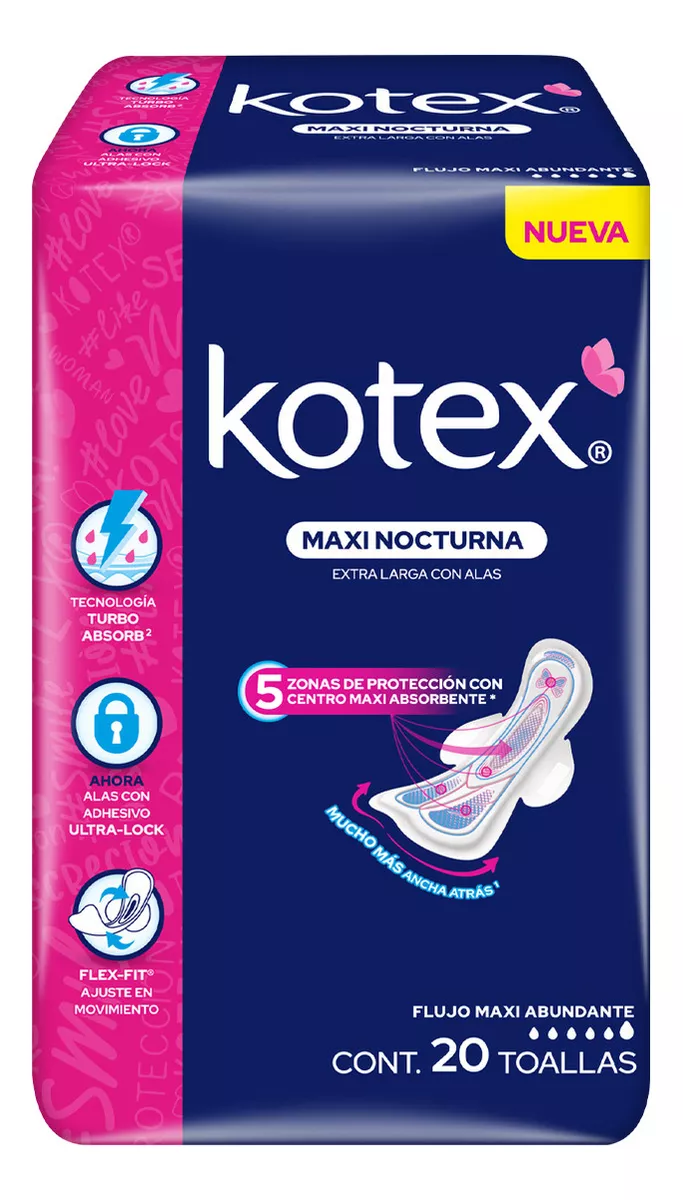 Segunda imagen para búsqueda de kotex nocturna con alas