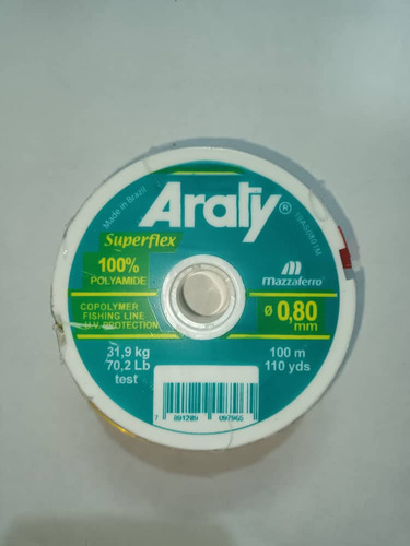 Nylon De Pesca Araty 0,80mm X 100m