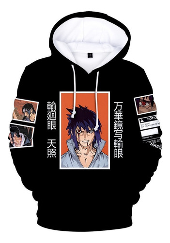 Naruto Sasuke Syaringan Sudadera Con Capucha Akatsuki