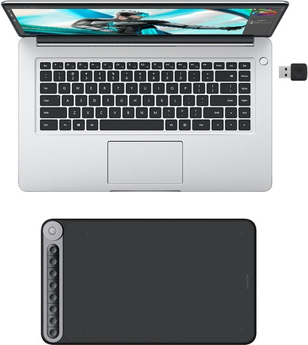 Imagen 5 de 5 de Tableta Gráfica Digitalizadora Inalámbrica Huion Q620m