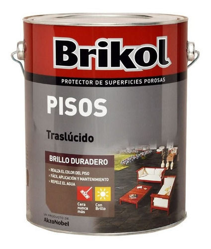 Brikol Pisos Brillo Duradero 4 Lts