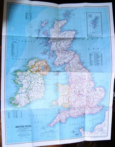 Mapa Nat Geo Inglaterra Politico Historico Britanico London