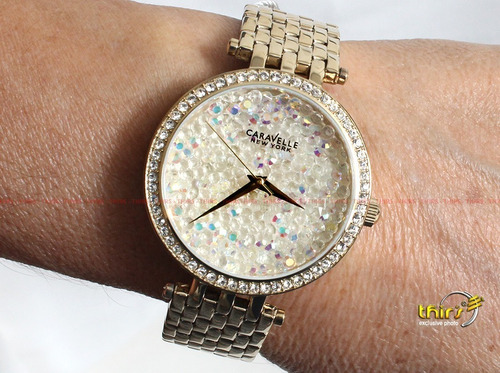 Bulova Caravelle Feminino 44l184 New York Cristais 38mm