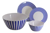 Comprar Set Vajilla X12 Piezas Juego De Platos Bowl Melamina Cocina