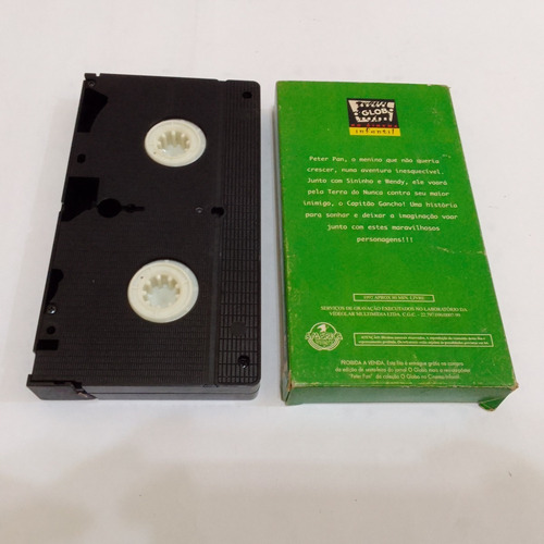 Vhs Desenho Peter Pan Dublado Original O Globo (Usado)