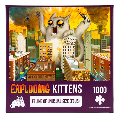 Puzzles Exploding Kittens 1000 Piezas Feline Of Unusual Size