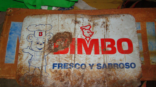 Anuncio De Lamina De Bimbo  , Mide 60 X 40 Cm , Maltratado