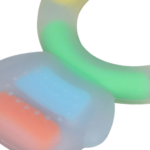 Bebé Beber Teether Cartoon Bear, Silicona, Textura Suave, Bp