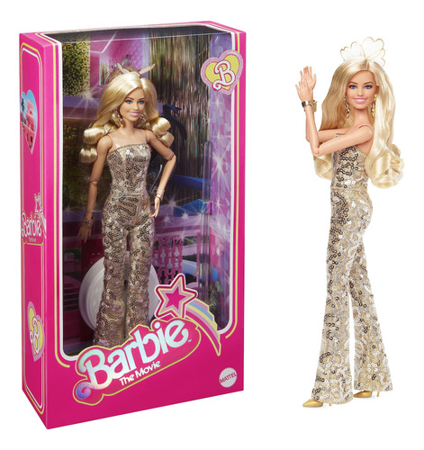 Barbie Margot Robbie Como En El Mono Disco Dorado La Pelíc.