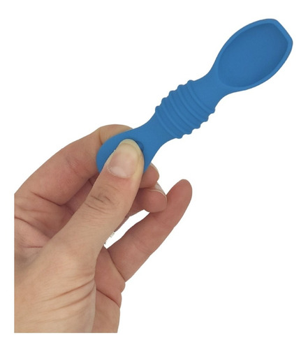 Papu Baby Set De 4 Cucharas De Silicón Chicas (con Estuche) Color Niño