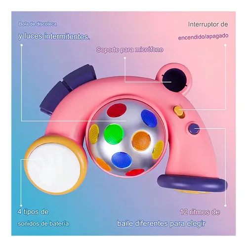 Máquina de karaoke con soporte para niños, juguetes de canto, regalos para niñas de