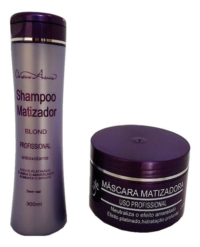 Kit 6 Shampoo Matizador 300ml + 6 Máscara Matizadora Naxos