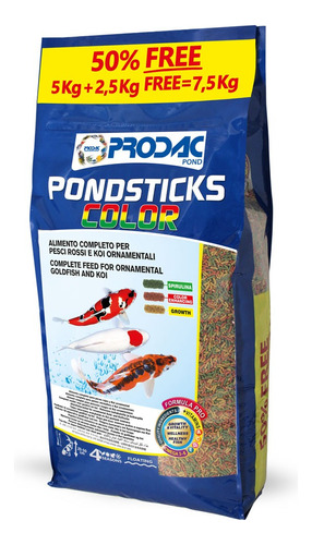 Alimento Para Carpas Y Peces  Estanque Pond Sticks Color 1kg