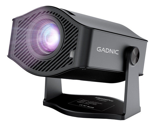 Proyector Gadnic 16:9 Conexión Inalámbrica Portátil 9500 Lm Color Negro