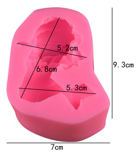 Molde De Sirena 3d Para Hacer Tú Mismo, Jabón De Silicona, P