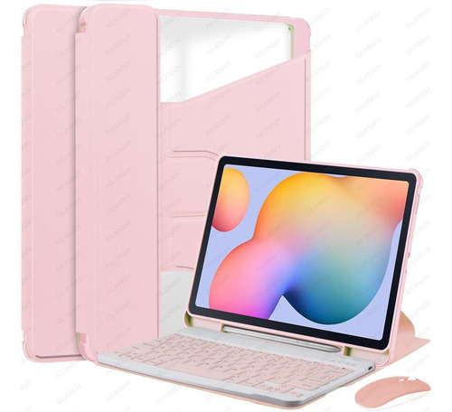 Funda C/teclado+mouse P/samsung Galaxy Tab S9 Fe Plus 12.4 