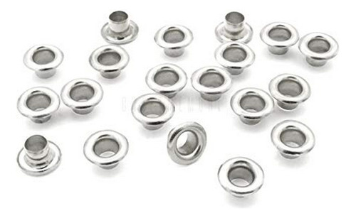 Ojales 4mm Para Calzado Y Ropa (plata)