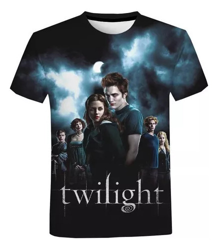 Camisa Con Estampado 3d De Twilight Saga Para Hombre